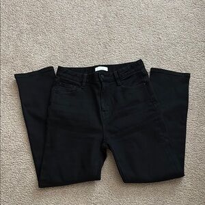 OAK + FORT Black Straight Leg Jeans size 26